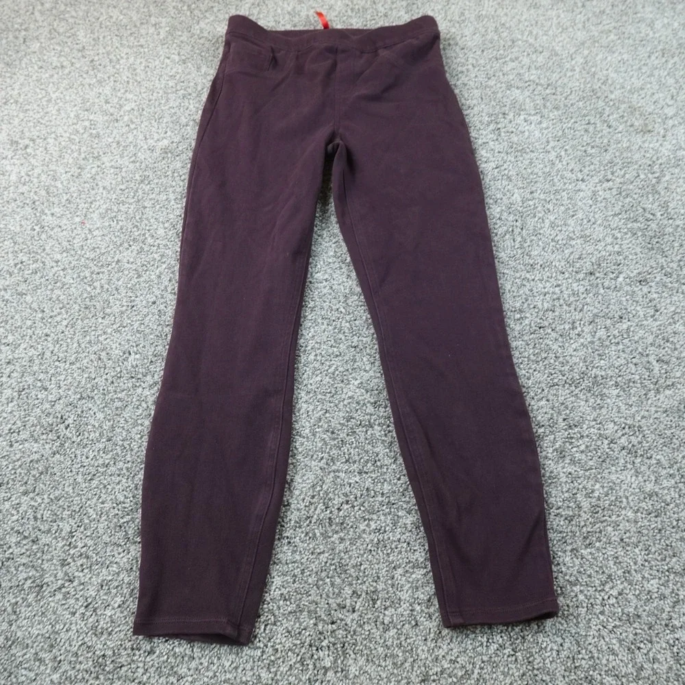 Spanx Leggings Womens L Purple Pull On Jeanish Ankle Skinny High Rise Stretch